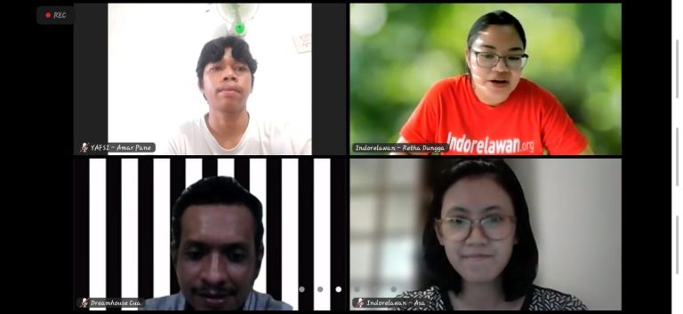 Tingkatkan Kapasitas Relawan, Yafsi Medan Ikuti Coaching Clinic Kerelawanan Bersama Indorelawan Yayasan Penabulu