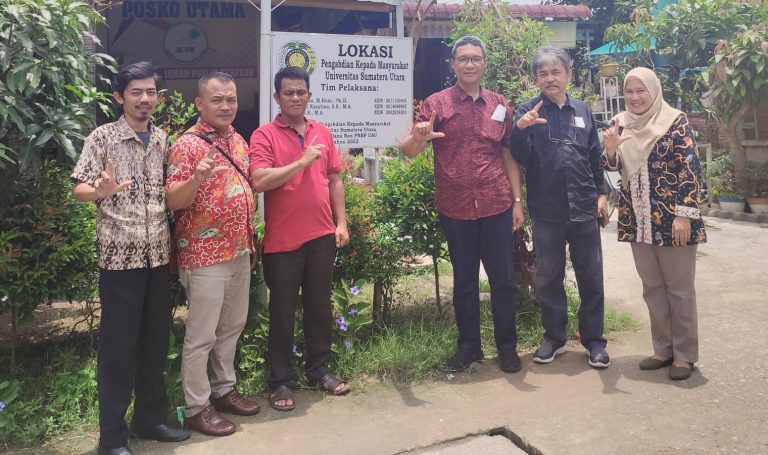 Lembaga Pengabdian Kepada Masyarakat USU Lakukan Monev di Rumah Pintar YAFSI