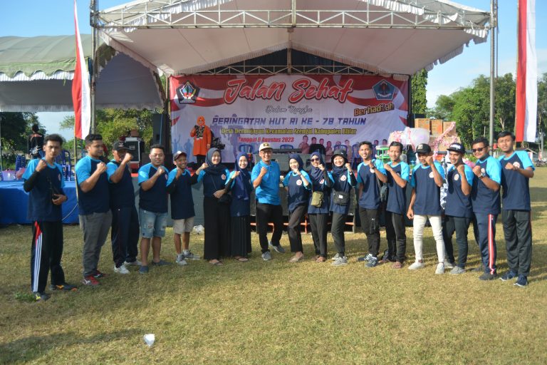 Jalan Sehat Desa Dermojayan Blitar Berhadiah Kambing, Sebagai Peringatan HUT RI Ke 78 Tahun